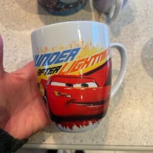Disney Cars Mug with Red and Blue Design